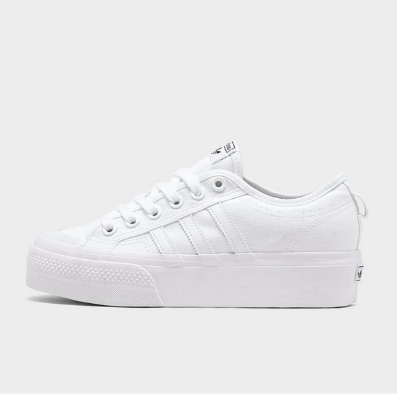 *NEW* Adidas white plataform shoes - Picture 4 of 7
